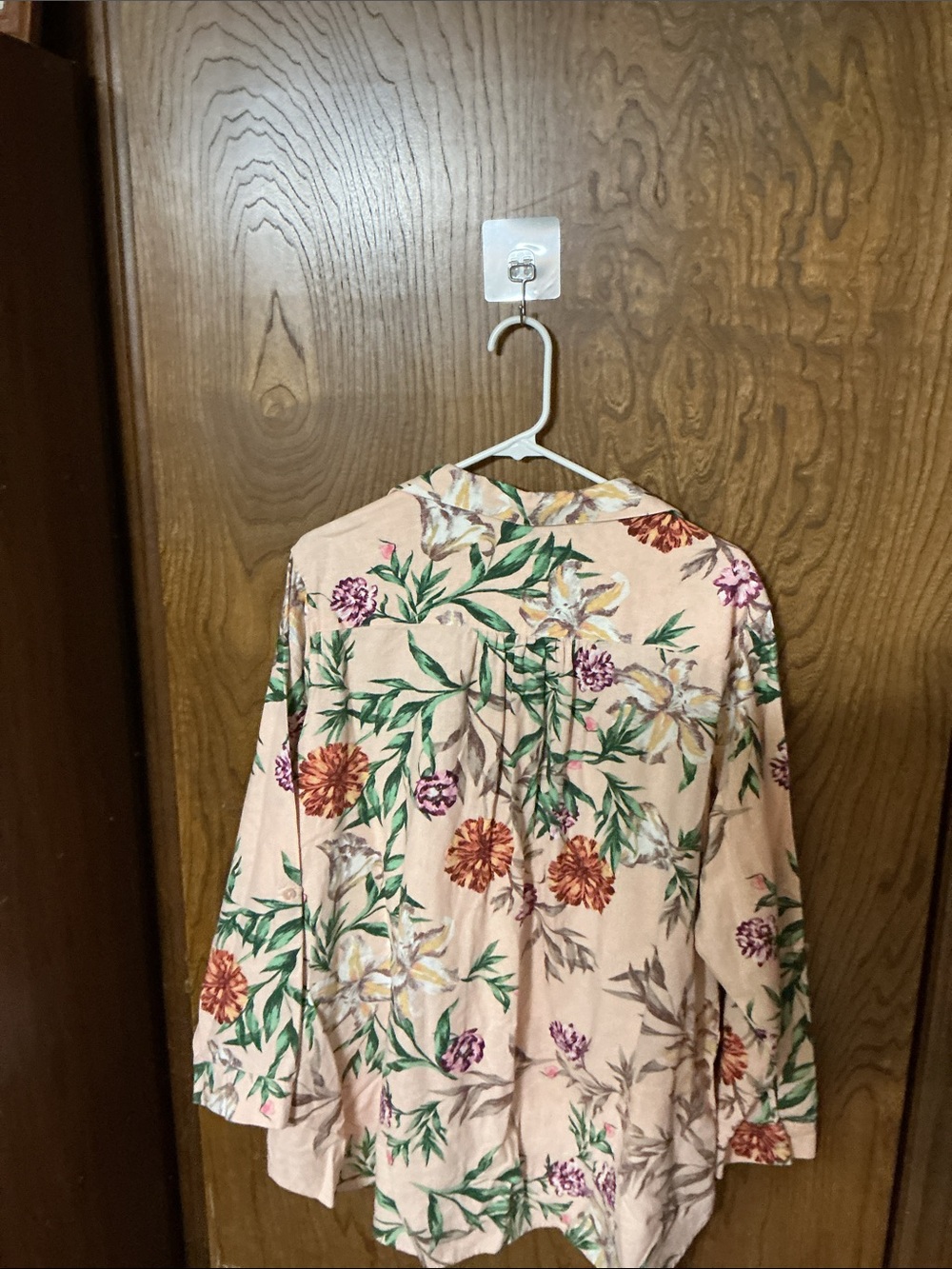 Cynthia Rowley Pink and Green Floral Top